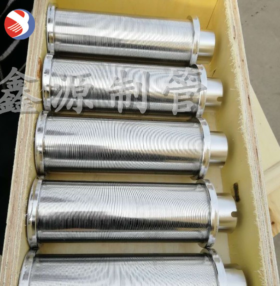 不銹鋼316L約翰遜楔形絲纏繞海上鉆井平臺(tái)淡水處理技術(shù)濾芯